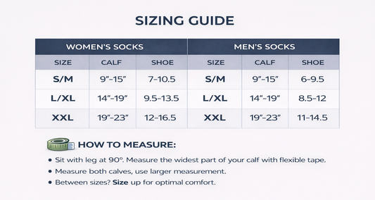 Graduated Compression Socks for Travel & Long Flights